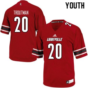 Youth Cardinals #20 Trenell Troutman Red College Jerseys 173353-640